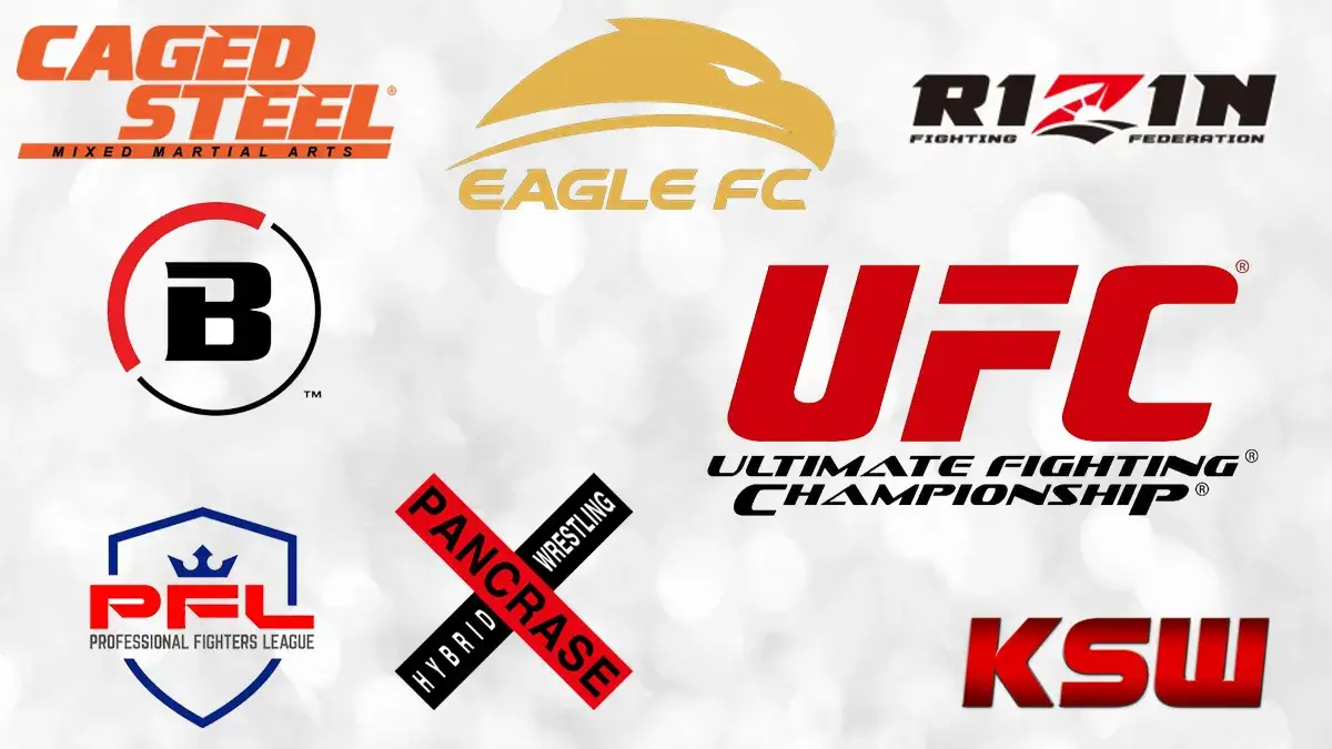 logotypy organizacji MMA UFC KSW
